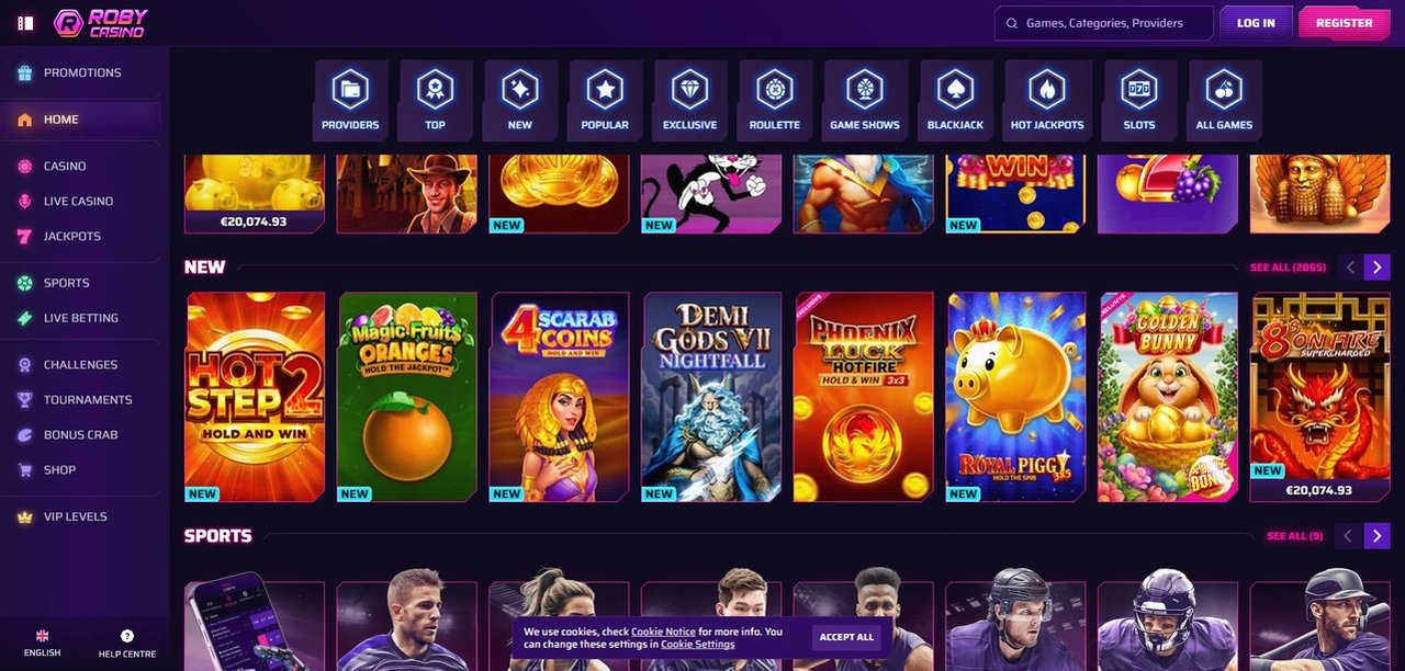 Roby Casino - Oficjalna Recenzja 2026 Casino